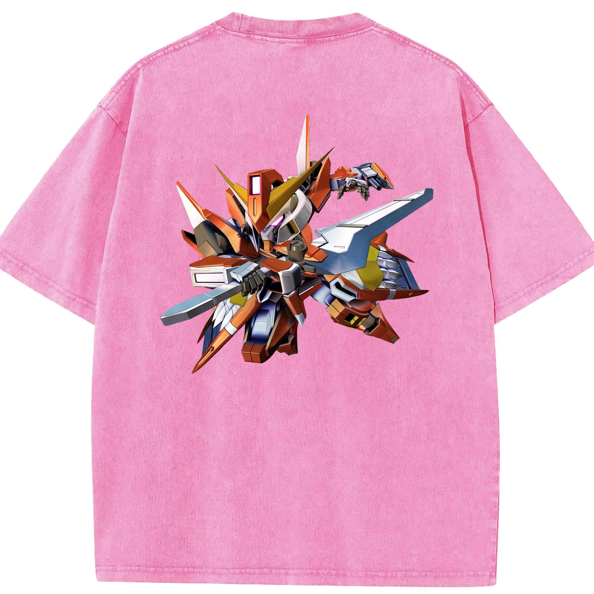 （画像用） 機動戦士ガンダム Mobile Suit Gundam 綿100% ヴィンテージ風 半袖Tシャツ（背面プリント）